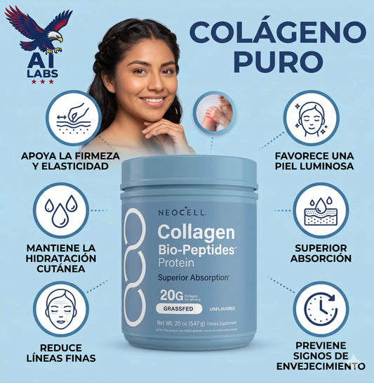 Colágeno Puro con proteína - Fórmula de Máxima Absorción